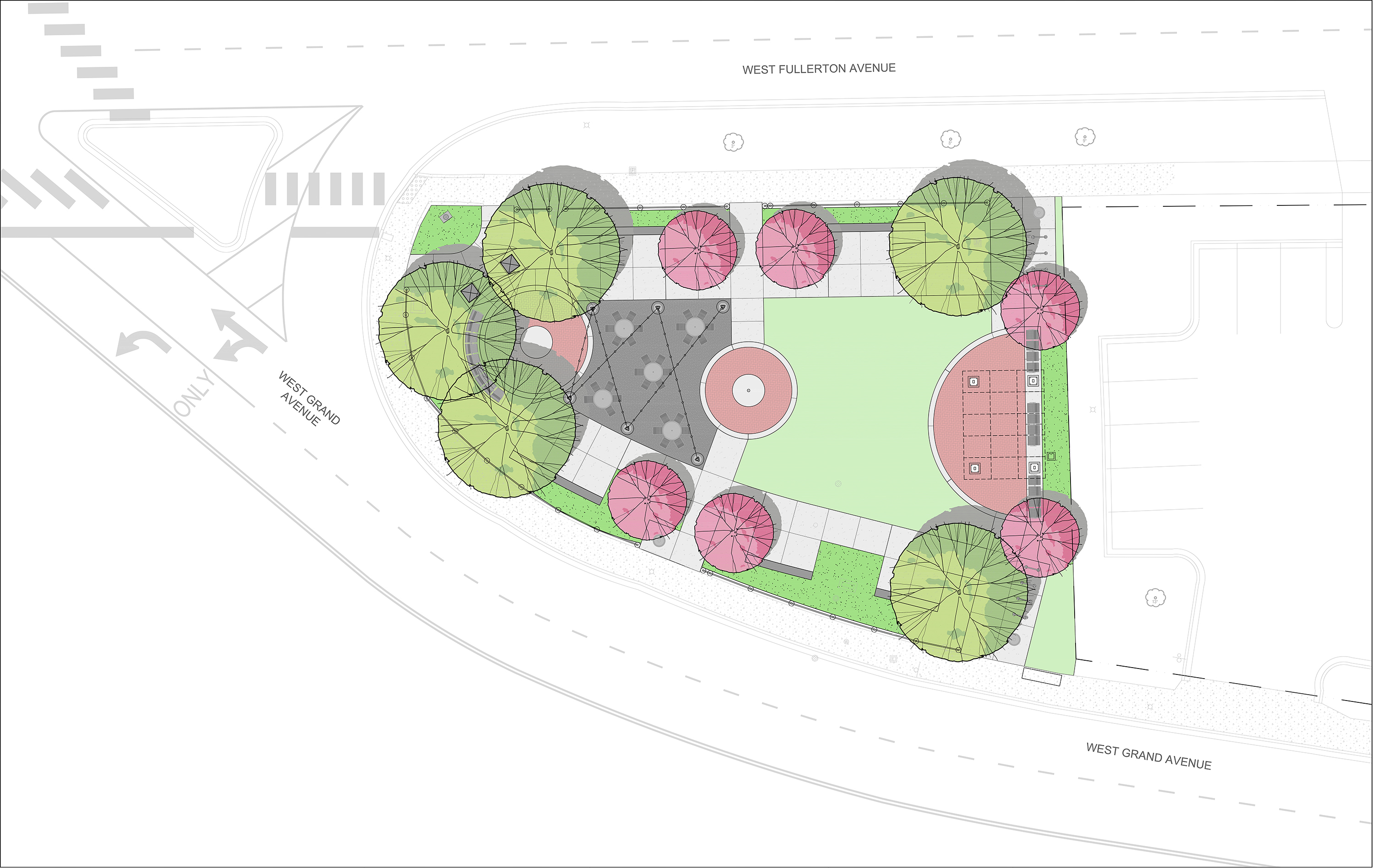 Rendering of the plaza once completed